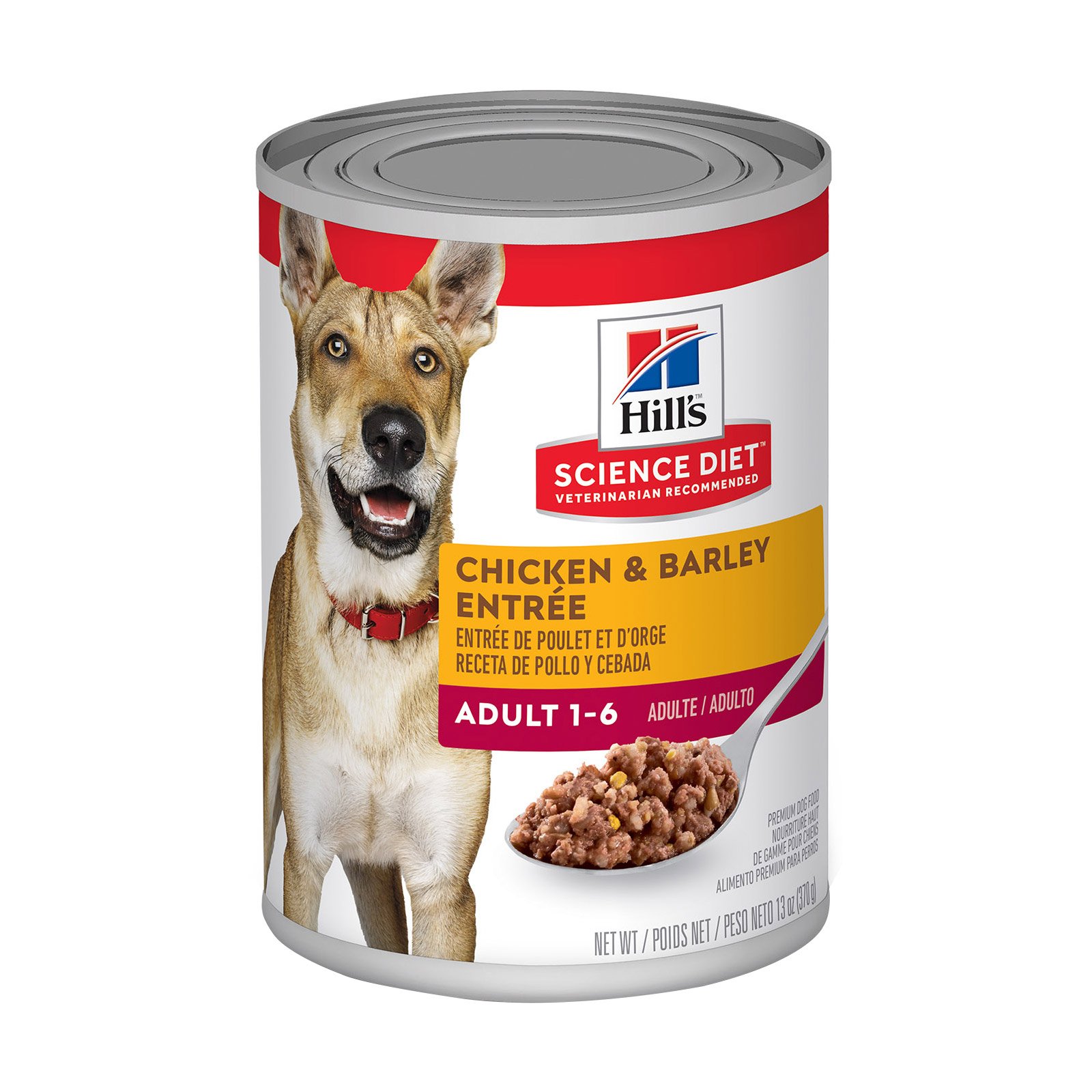 Hill's Science Diet Adult Chicken & Barley Entrée Canned Dog Food 370 Gm