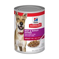 Hill's Science Diet Adult Beef & Barley Entrée Canned Dog Food  370 gm