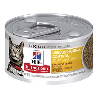 Hill's Science Diet Adult Urinary Hairball Control Chicken Entree Canned Cat Food 82 Gm