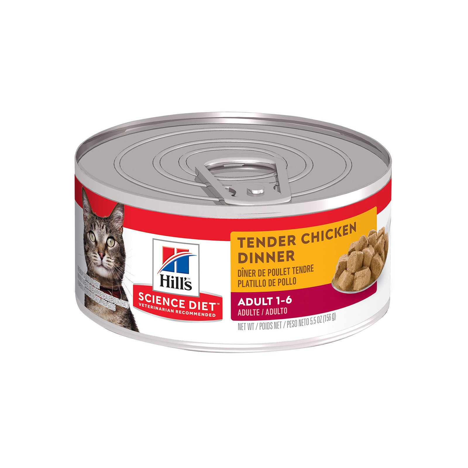 Hill's Science Diet Adult Tender Chicken Dinner Canned Wet Cat Food 156 gm