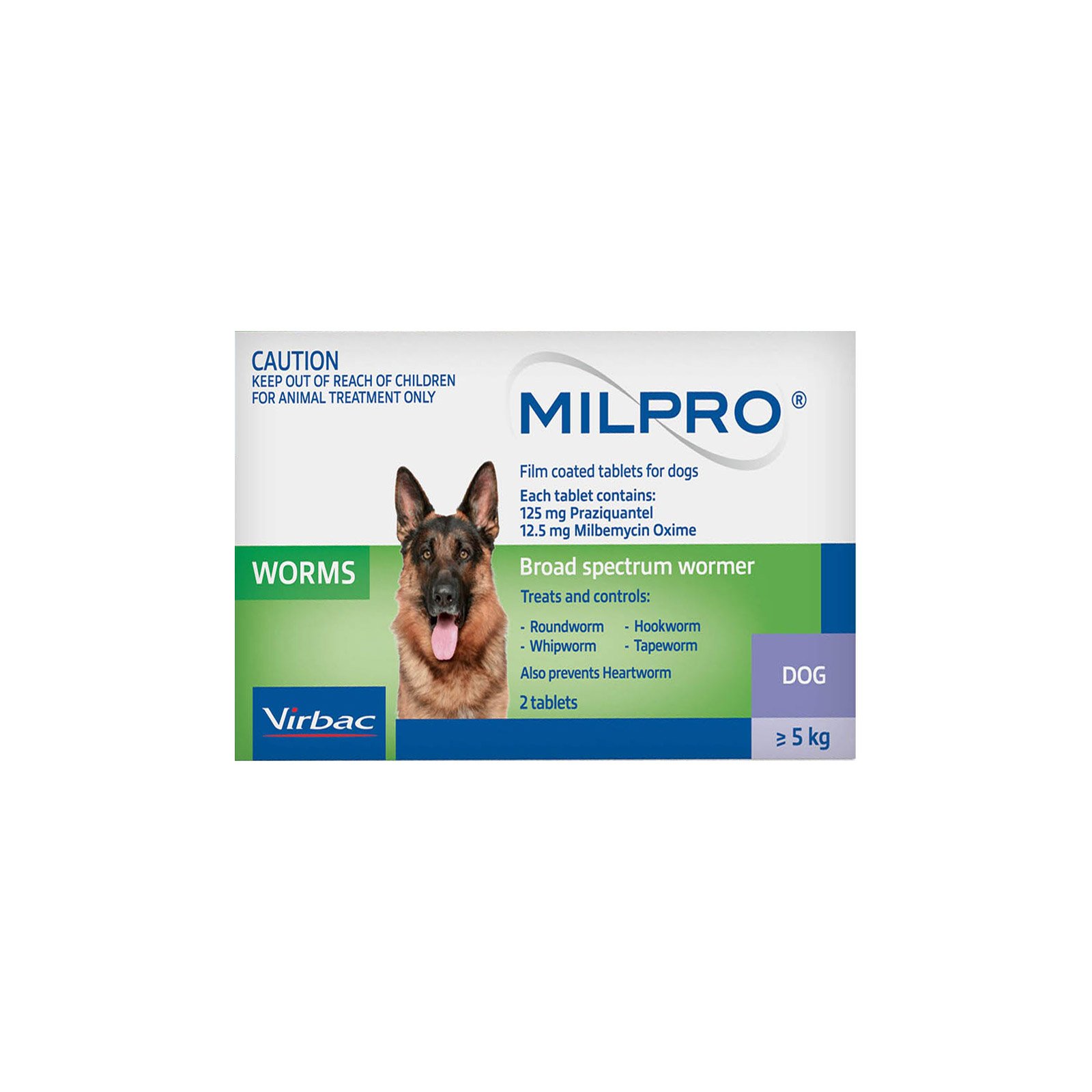 Milpro Wormer for Dogs 5 - 25 kg