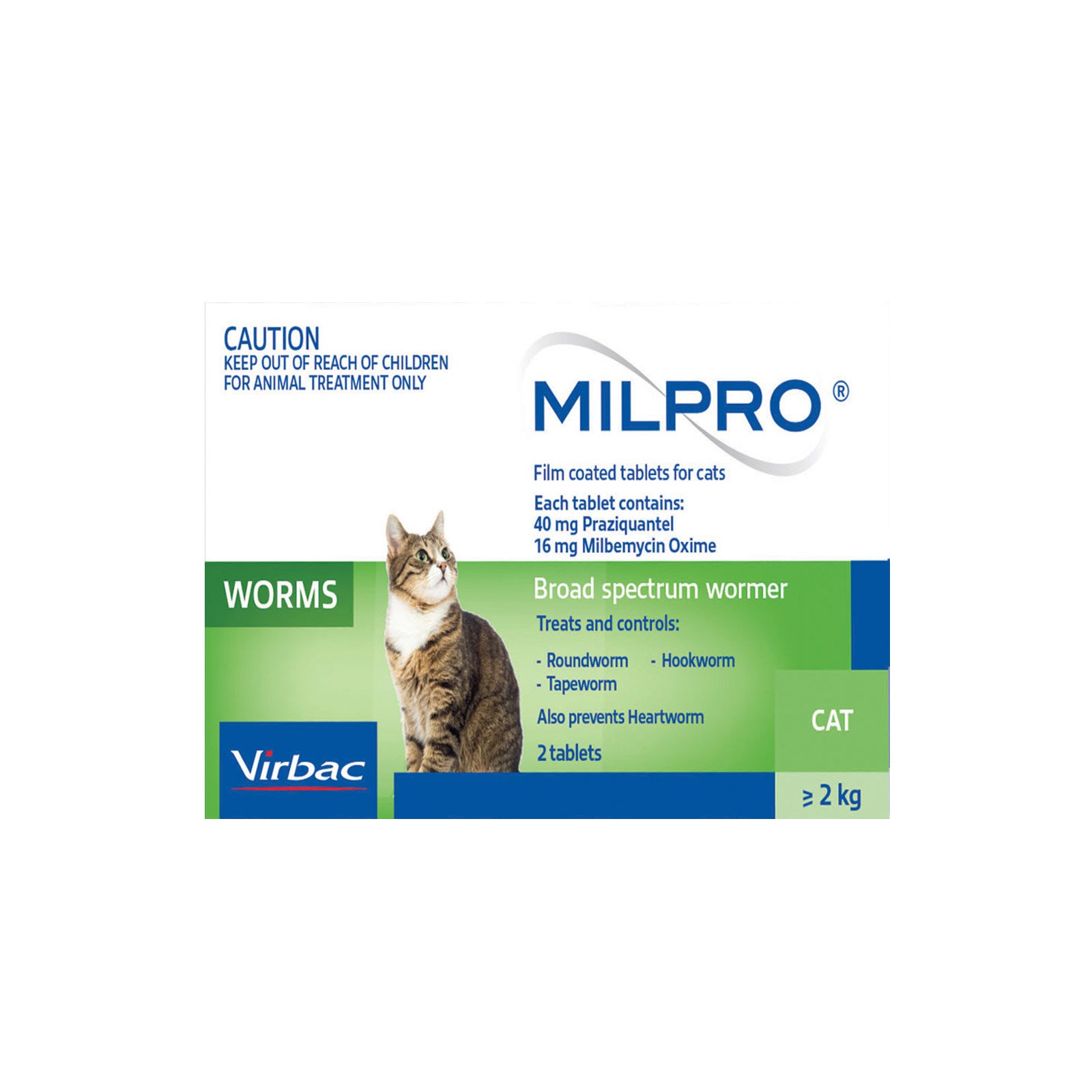Milpro Allwormer for Cats Over 2 kg