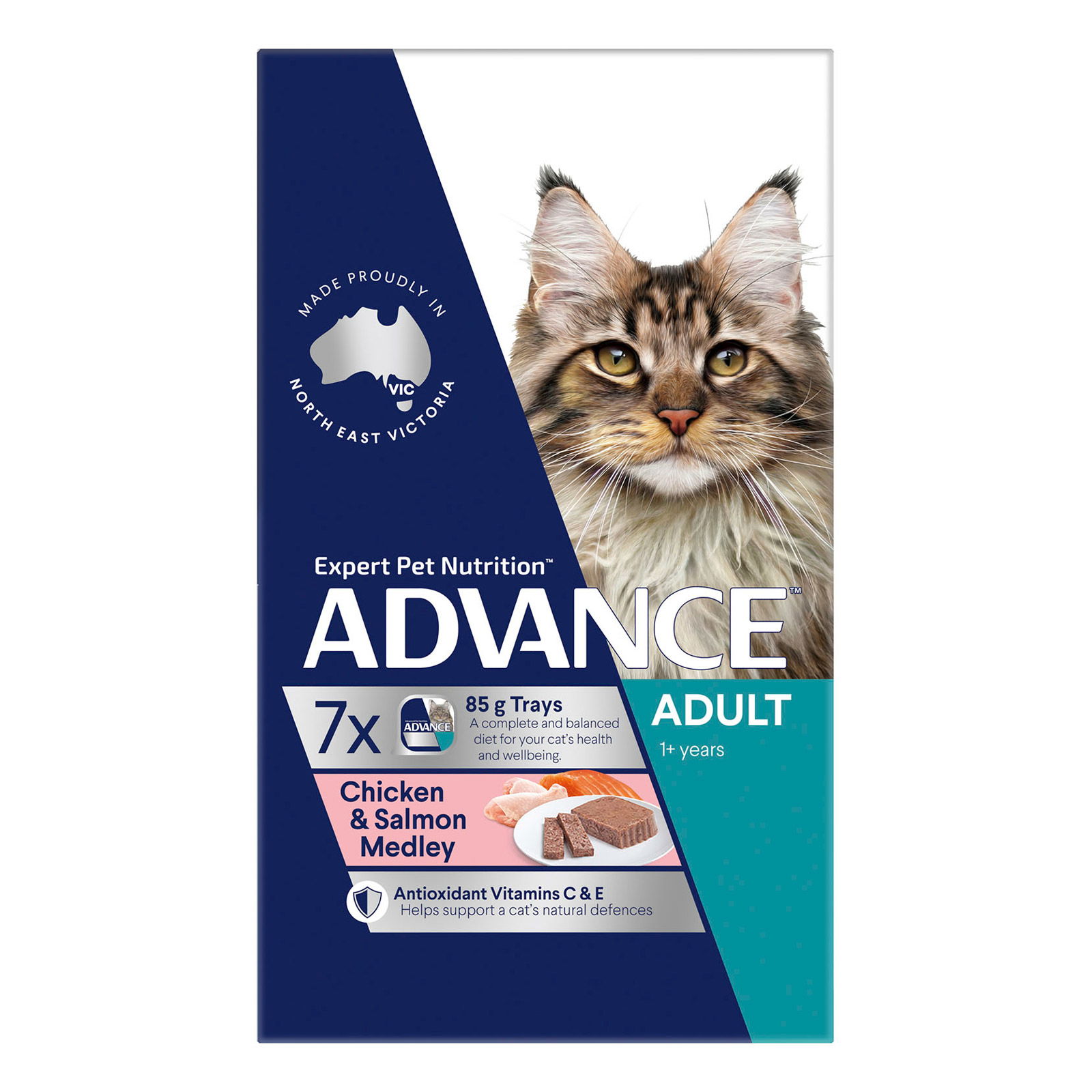 Advance Adult Chicken & Salmon Medley Wet Cat Food