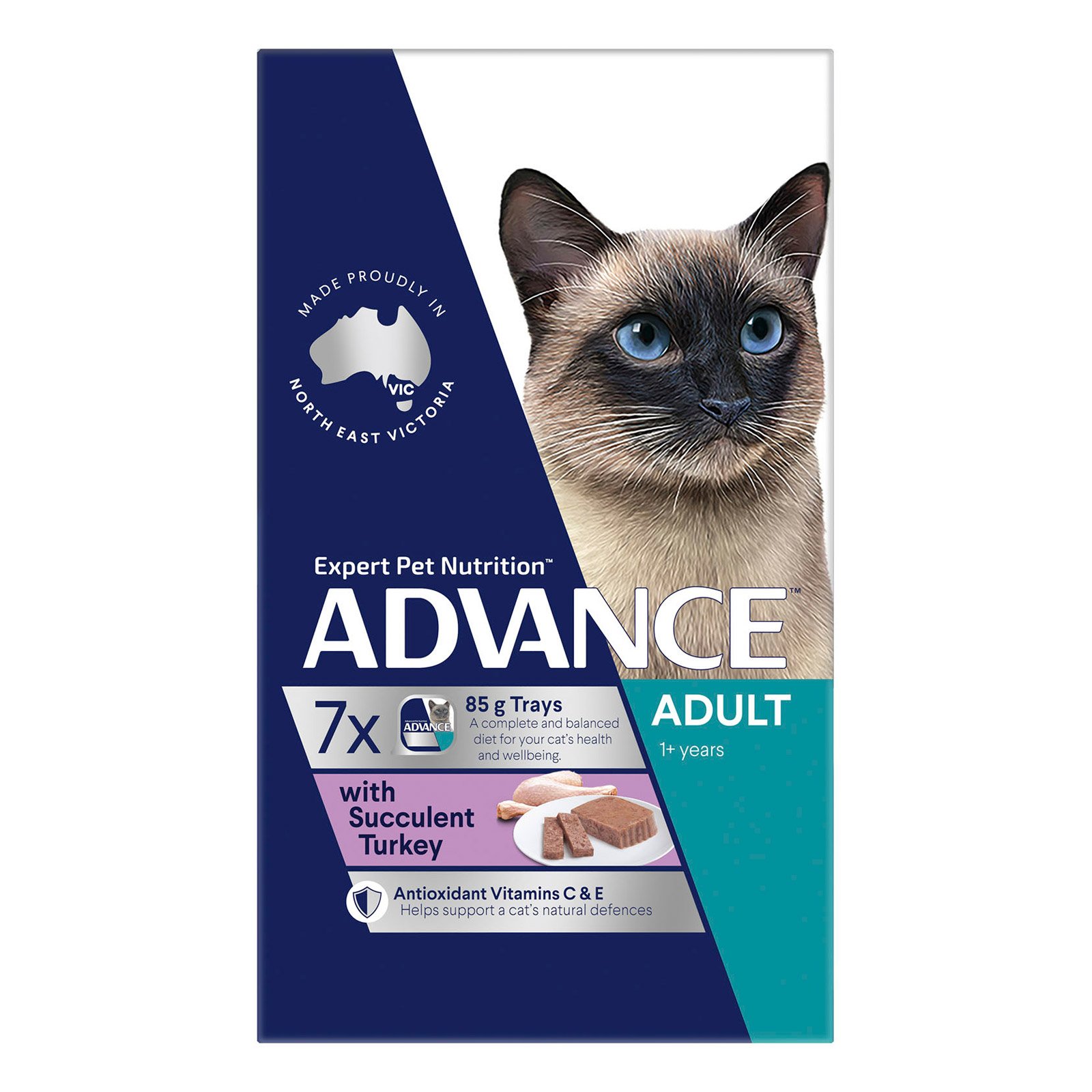 Advance Adult Cat with Succulent Turkey Cans 85 Gm