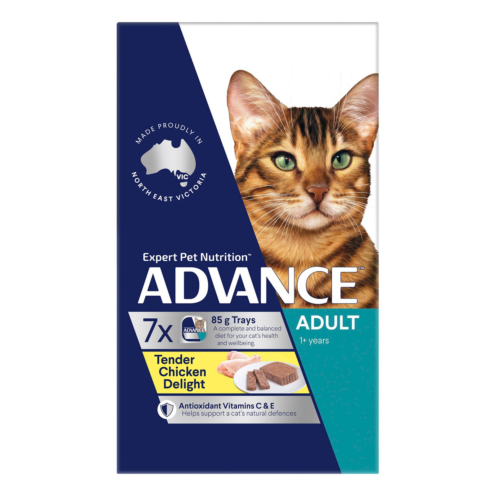 Advance Adult Cat with Tender Chicken Delight Cans 85 Gm