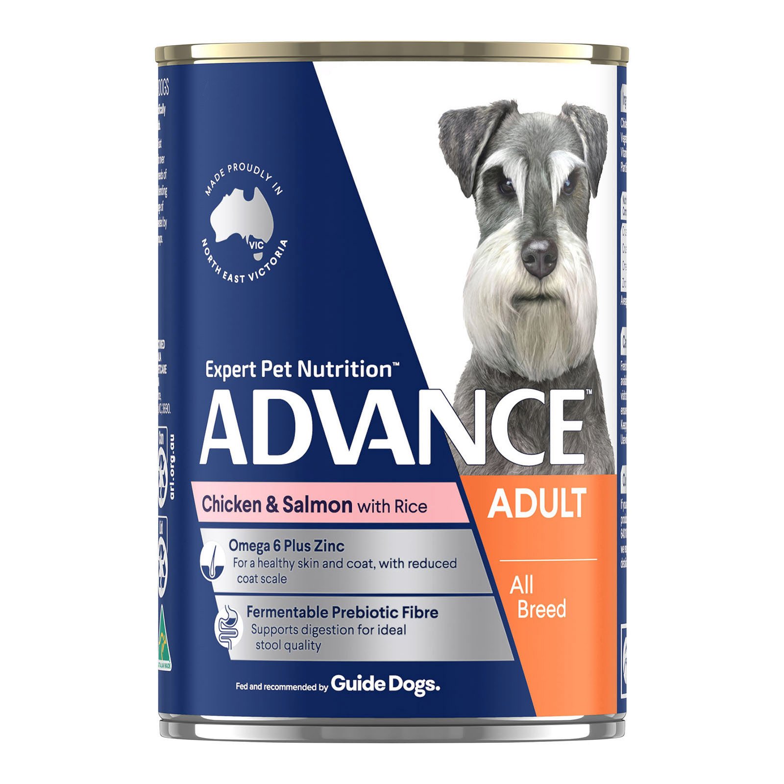 Advance Adult Dog All Breed with Chicken, Salmon & Rice Cans 410 Gm