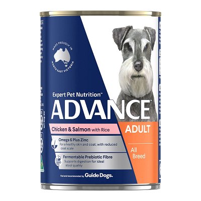 Advance Chicken, Salmon & Rice All Breed Adult Dog Canned Wet Food