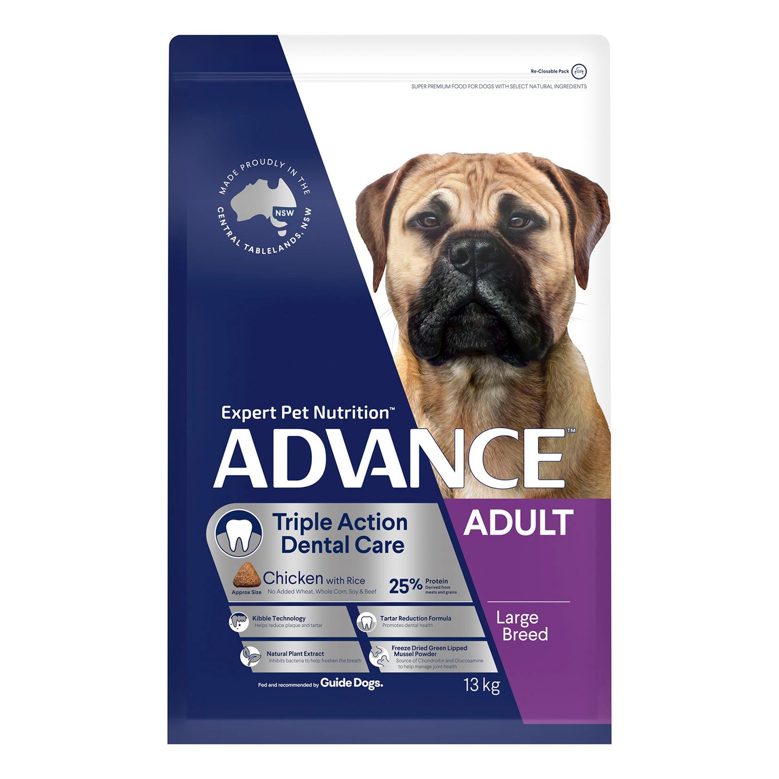 Advance Adult Dog Dental Large Breed with Chicken Dry 