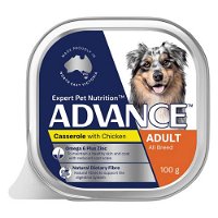 Advance Single Serve Adult Dog Wet Food Casserole with Chicken 100g*12