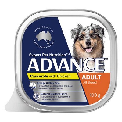 Advance Single Serve Adult Dog Wet Food Casserole with Chicken