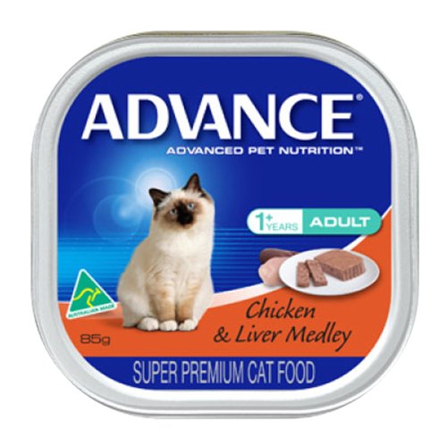 Advance Adult Cat with Chicken & Liver Medley Cans 85 Gm