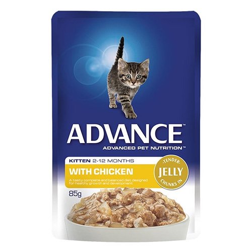 Advance Kitten Chicken in Jelly Wet Food Pouch 85gmX12 
