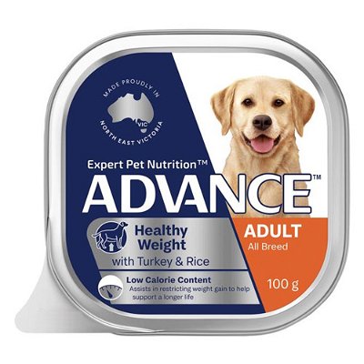 Advance Healthy Weight Single Serve Adult Dog Wet Food Turkey with Rice