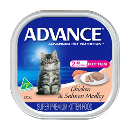 Advance Kitten with Chicken & Salmon Cans 85 Gm