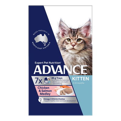 Advance Kitten Chicken & Salmon Medley Wet Cat Food