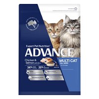 Advance Multi Cat Chicken & Salmon With Rice All Ages Cat Dry Food