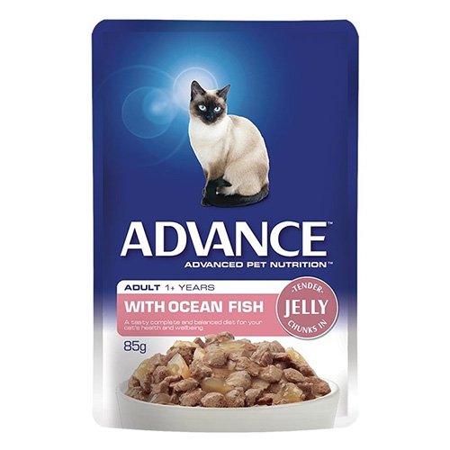 Advance Ocean Fish in Jelly Adult Cat Wet Food Pouch 85gmX12 