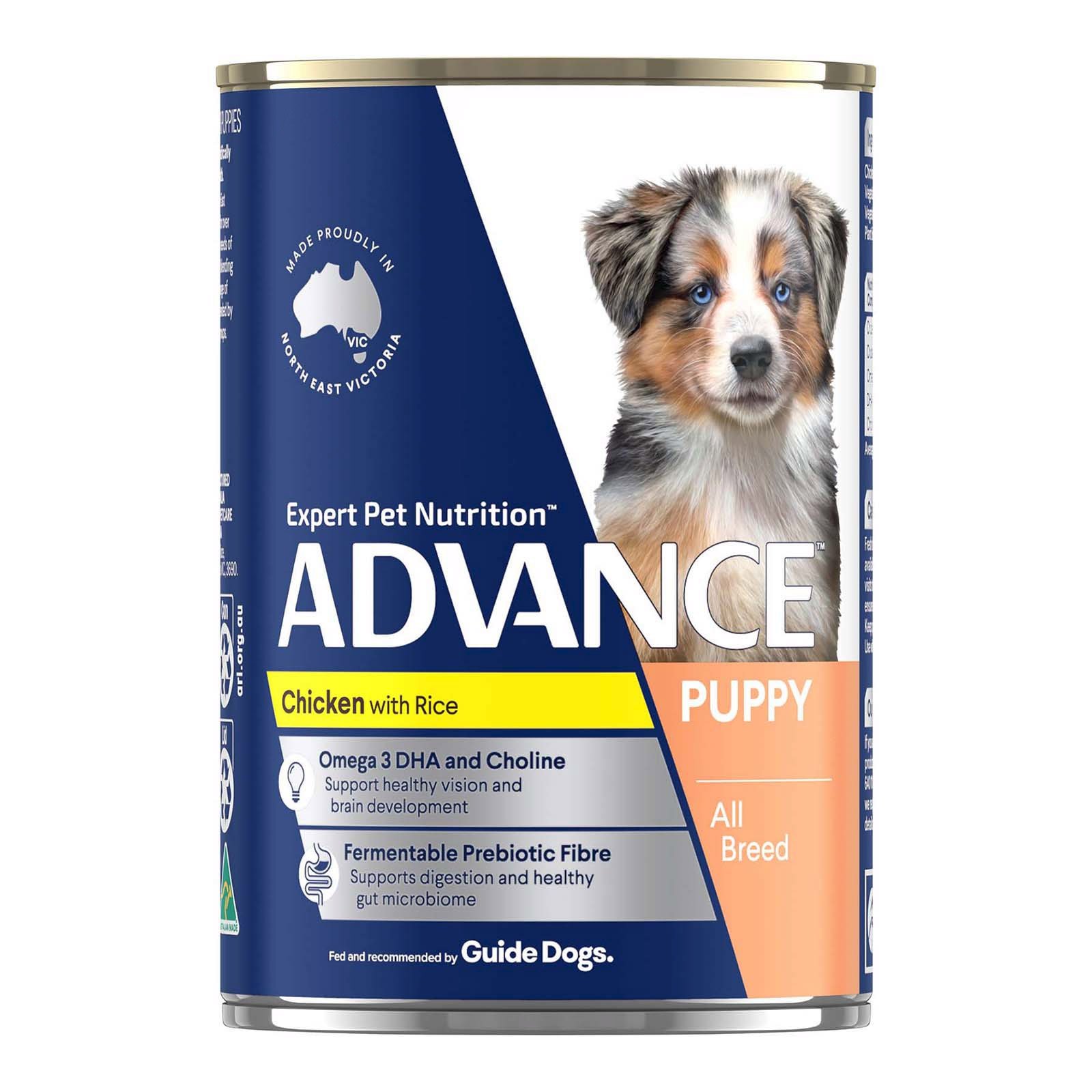 Advance Puppy Plus Growth with Chicken & Rice Cans