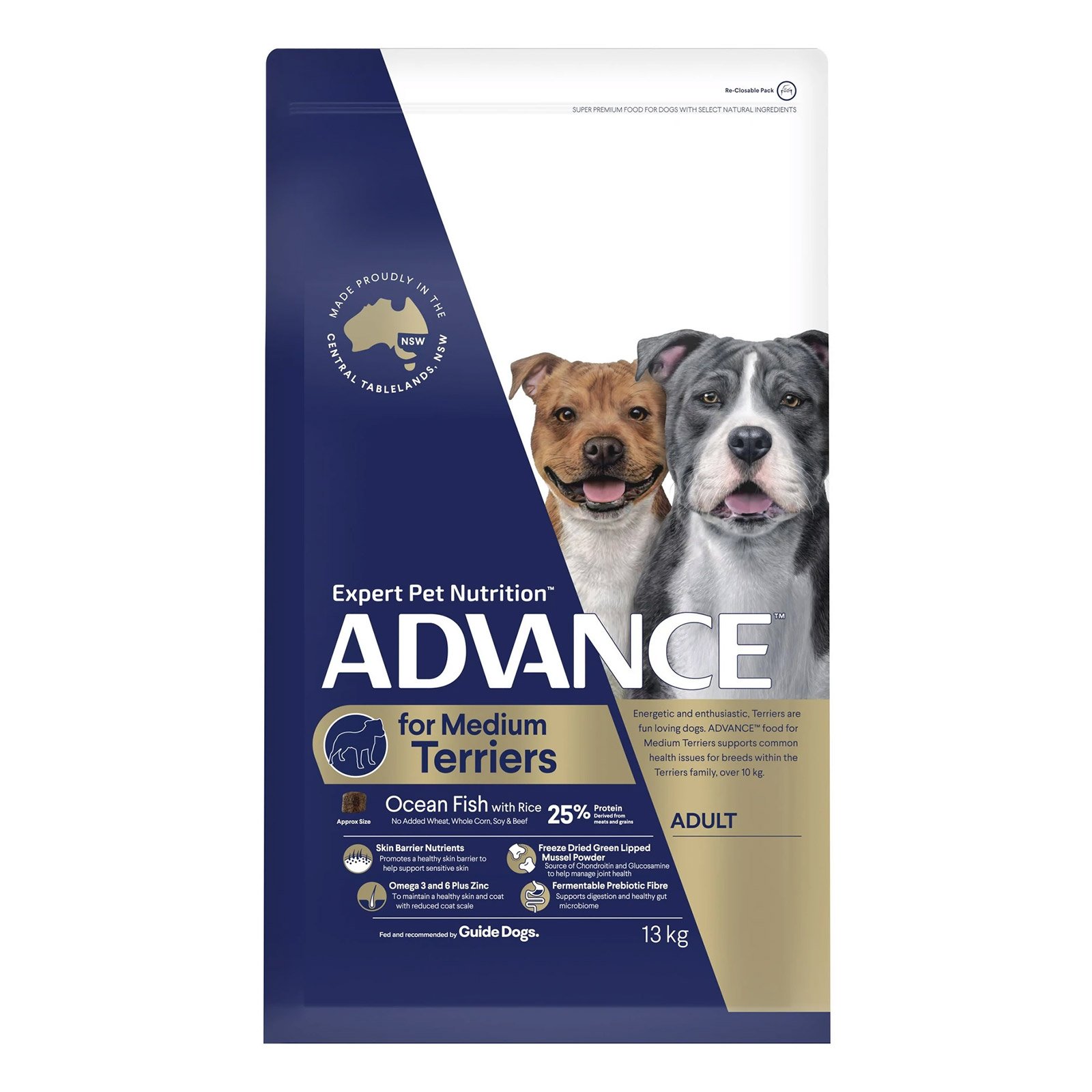 ADVANCE Dog Medium Terriers - Ocean Fish With Rice 