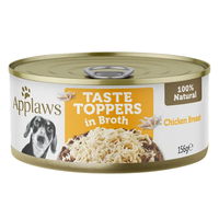 Applaws Natural Taste Toppers in Broth Chicken Breast Wet Dog Food 156gm