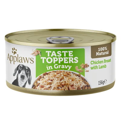 Applaws Natural Taste Toppers in Gravy Chicken Breast with Lamb For Dogs