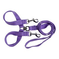 Beau Pets Double Nylon - Brace Lead - Purple