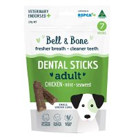 Bell and Bone Dental Sticks Chicken Mint and Seaweed for Small Dogs