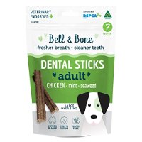 Bell and Bone Dental Sticks Chicken Mint and Seaweed for Large Dogs