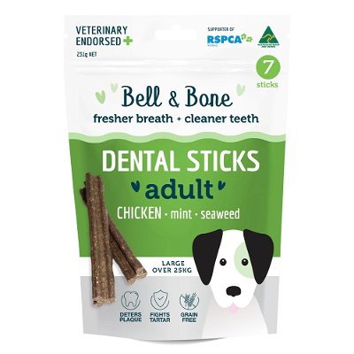 Bell and Bone Dental Sticks Chicken Mint and Seaweed