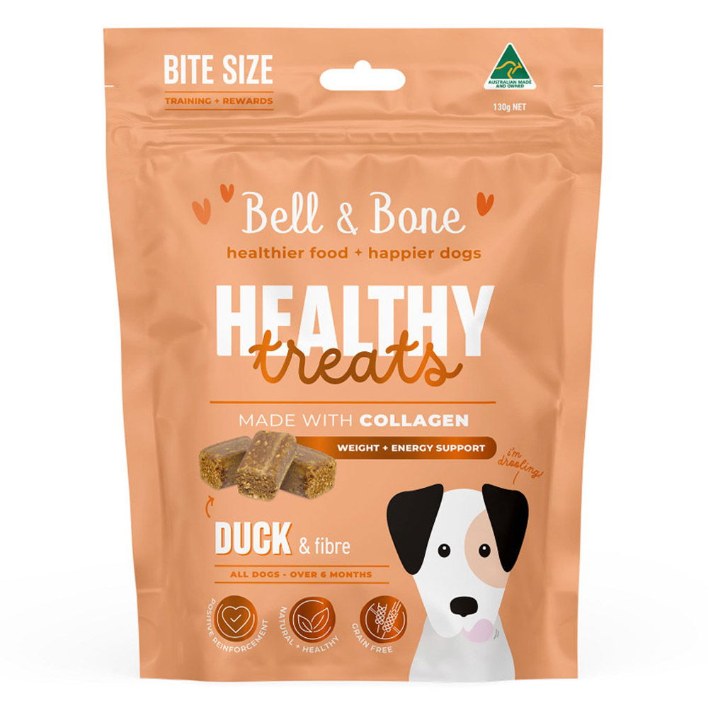 Bell and Bone Healthy Treats for Weight and Energy Support - Duck and Fibre