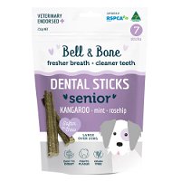 Bell and Bone Senior Dental Sticks Kangaroo Mint and Rosehip for Large Dogs