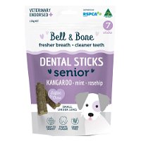 Bell and Bone Senior Dental Sticks Kangaroo Mint and Rosehip for Small Dogs