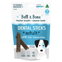Bell And Bone Dental Sticks Lamb Mint and Manuka Honey for medium Dogs