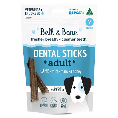 Bell And Bone Dental Sticks Lamb Mint and Manuka Honey