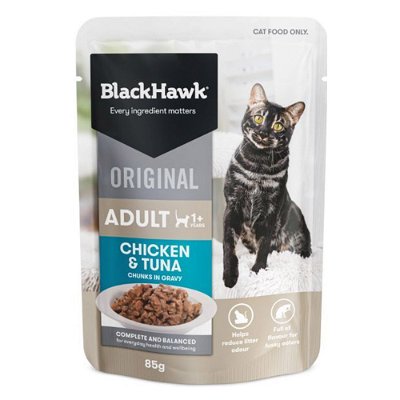 Black Hawk Original Chicken Tuna in Gravy Wet Cat Food