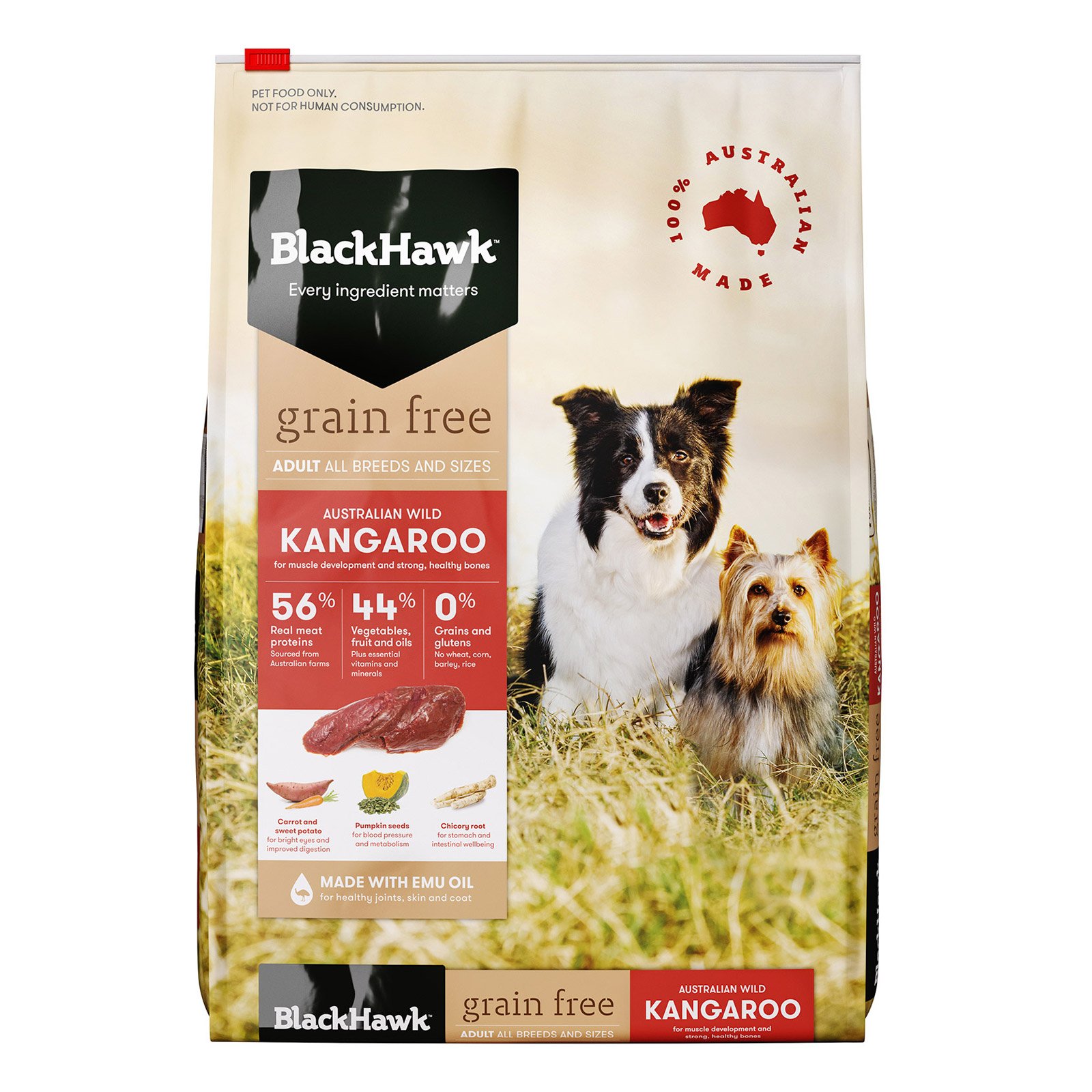Black Hawk Adult Grain Free Kangaroo Dry Dog Food  