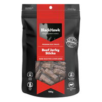 Black Hawk Beef Jerky Sticks Dog Treats 