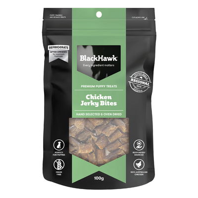 Black Hawk Chicken Jerky Bites Puppy Treats