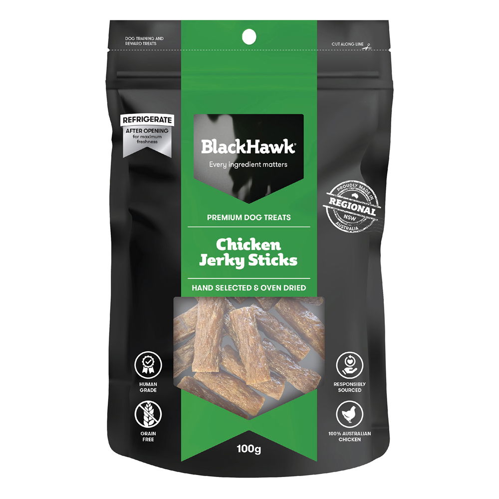 Black Hawk Chicken Jerky Sticks Dog Treats