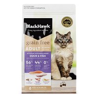 Black Hawk Grain Free Duck And Fish Adult Cat Dry Food  