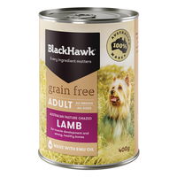 Black Hawk Grain Free Adult Lamb Wet Dog Food 400gm