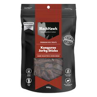 Black Hawk Kangaroo Jerky Sticks Dog Treats 