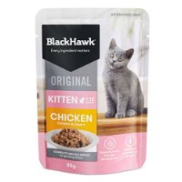 Black Hawk Original Kitten Food Chicken in Gravy 85 Gms
