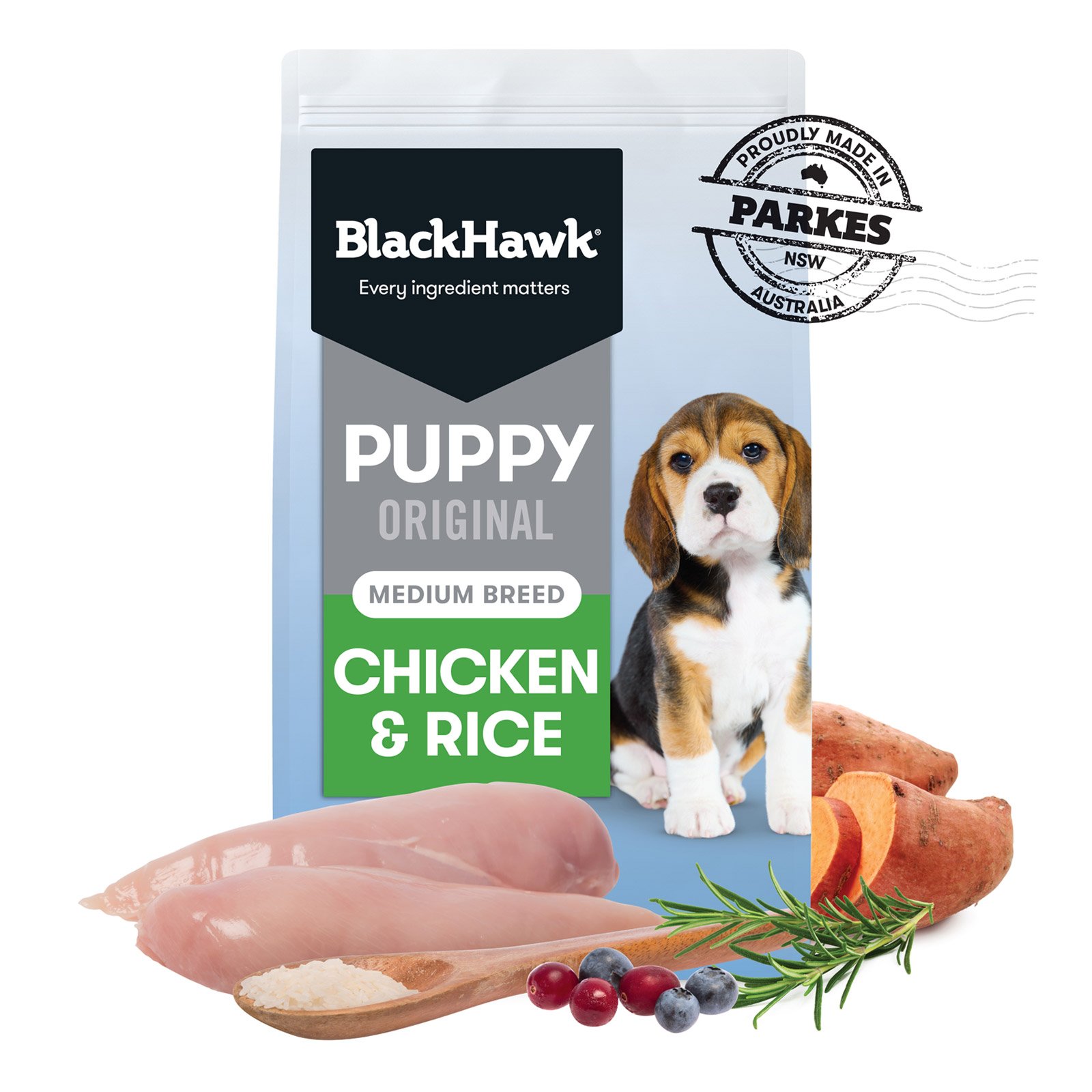Black Hawk Puppy Original Medium Breed Chicken and Rice