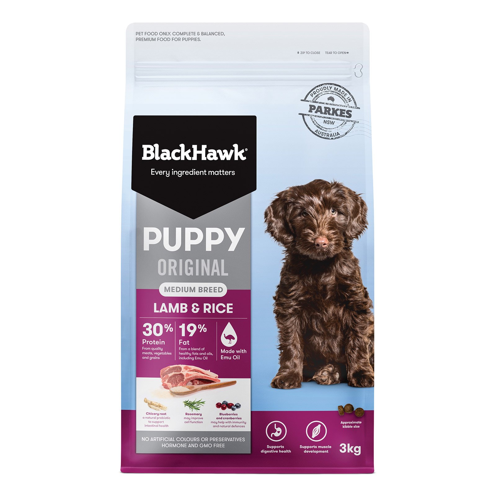 Black Hawk Puppy Original Medium Breed Lamb and Rice