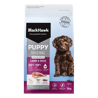 Black Hawk Puppy Original Medium Breed Lamb and Rice Dog Dry Food