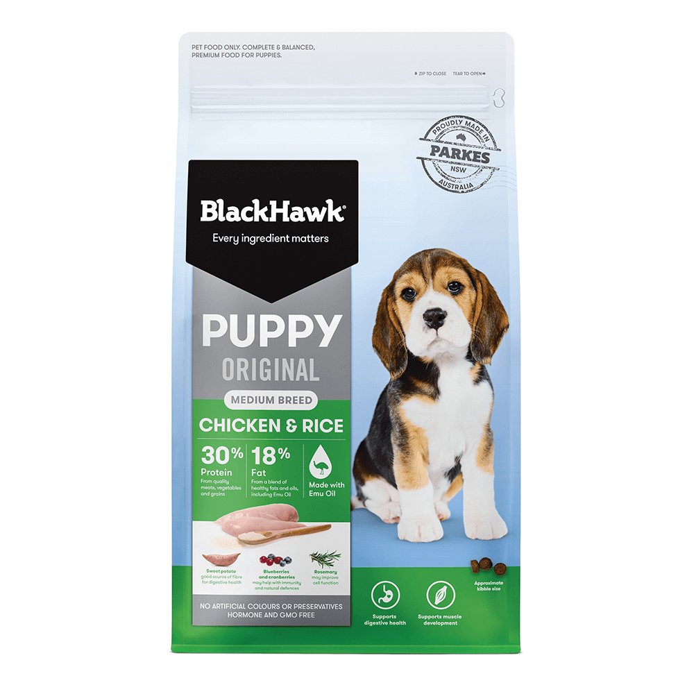 Black Hawk Puppy Original Medium Breed Chicken and Rice 
