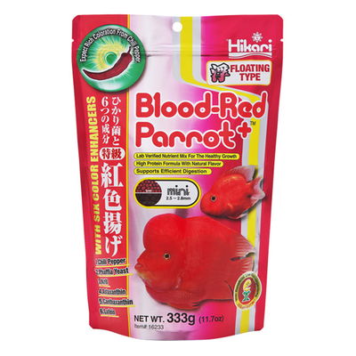 Hikari Blood-Red Parrot+ Six Color Enhancers Fish Food