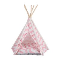 Charlie's Teepee Tent for Pets Pink Wave
