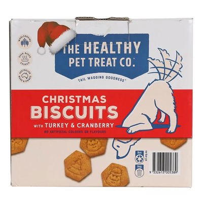 The Healthy Pet Treat Co. Christmas Biscuits with Turkey & Cranberry Dog Treats